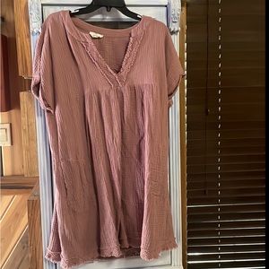 Oversized rose colored Boutique dress